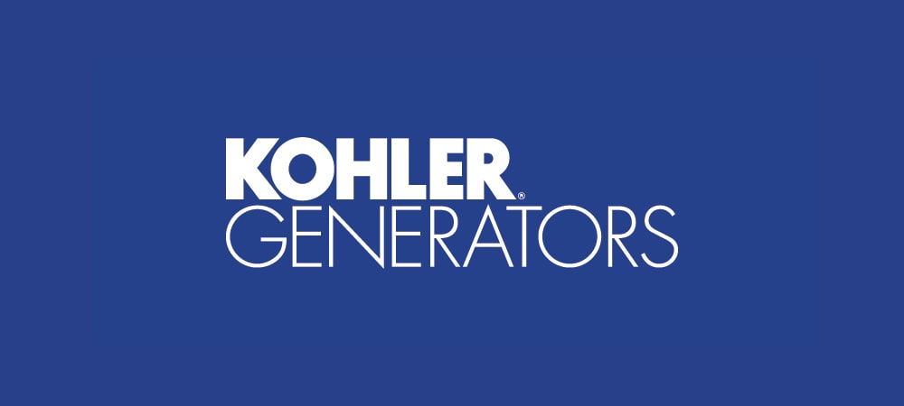 kohler generators logo blue background